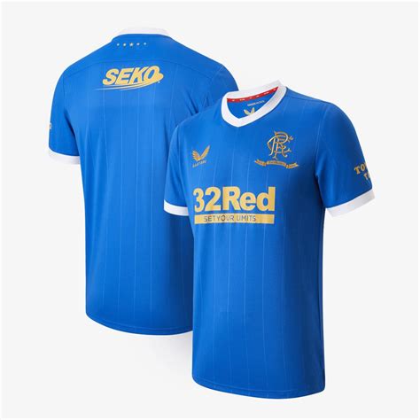 Rangers 21/22 Home 150th Anniversary Jersey - Soccer Jerseys, Shirts ...