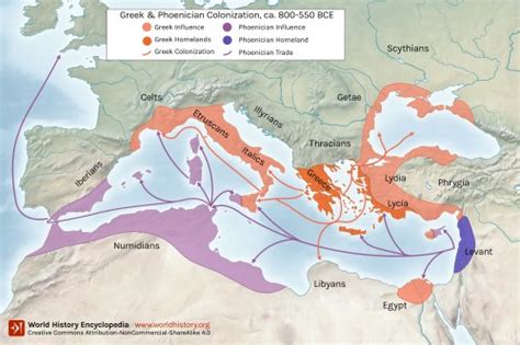 Greek and Phoenician Colonization (Illustration) - Ancient History Encyclopedia