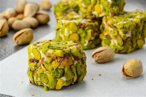 Premium Photo | Turkish delight pistachio dessert