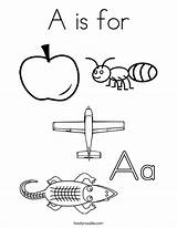 A Is For Coloring Page  Twisty Noodle sketch template