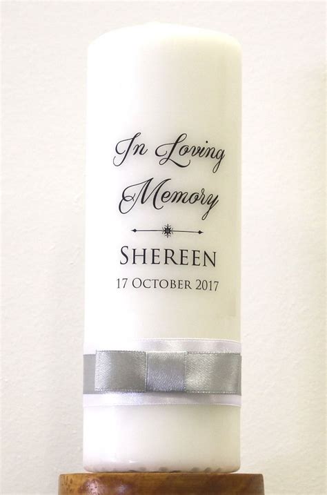 In loving memory candle | Personalized candles, Memorial candle, Candles