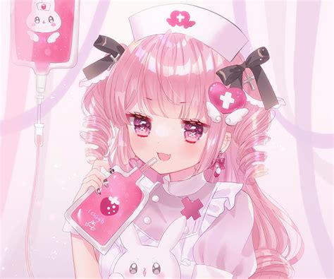 1080P free download | Anime, Girl, Nurse, Pink Hair, HD wallpaper | Peakpx