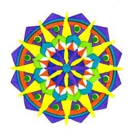 Grace Mandala ColorFolds Stencil Book - Stencils and Coloring Books for Kids