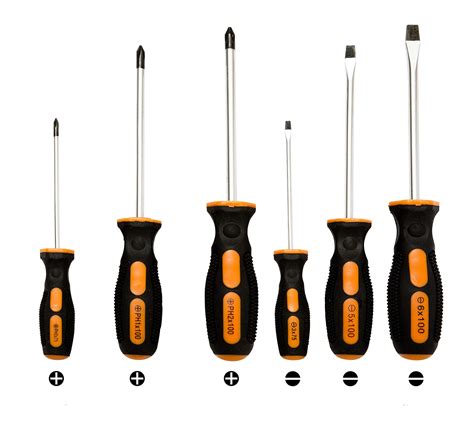 Flat Head Screwdriver Sizes