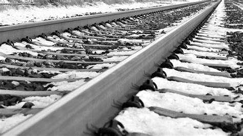 Railroad In Winter Snow Icy - Free photo on Pixabay