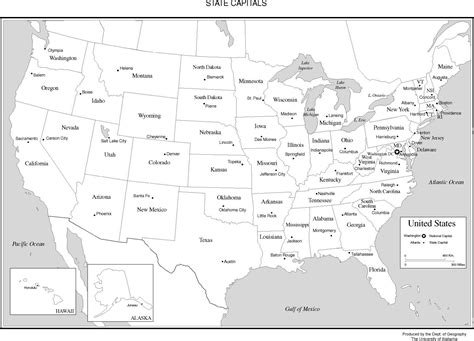 Free Printable Labeled Map Of The United States - Free Printable A To Z