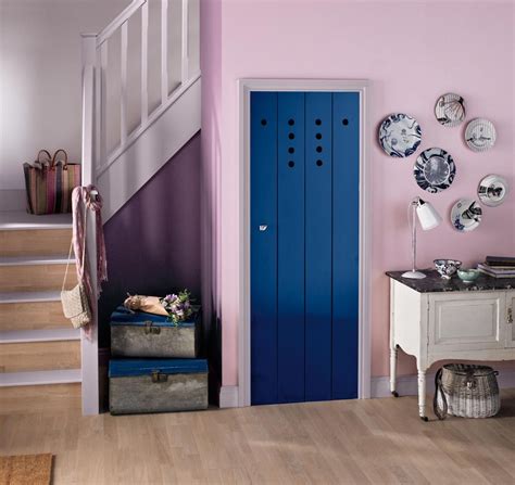 #Hallway & Stairs. Colours: Lavender Cupcake Mid Sheen & Windsor Blue Solo #interiors Painted ...