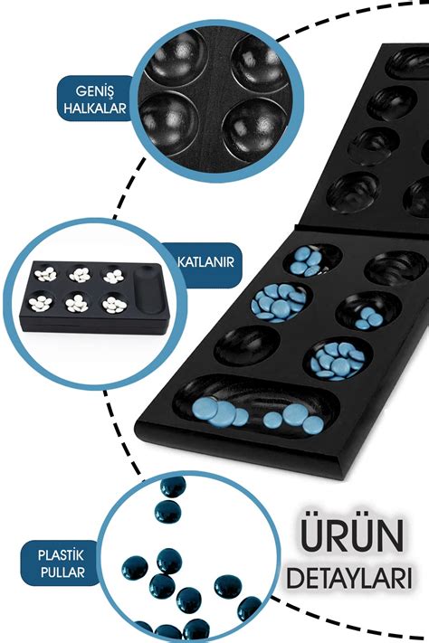 Factorial Mangala Strateji ve Akıl Oyunu Eğitici Kutu Oyuncakları 2 Kişilik Zeka Oyunları ...