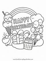 Free Printable Birthday Coloring Pages  Cute For Kids sketch template