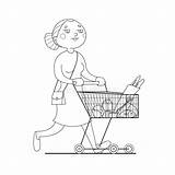 Coloring Supermarket Stock Illustrations – 154  sketch template