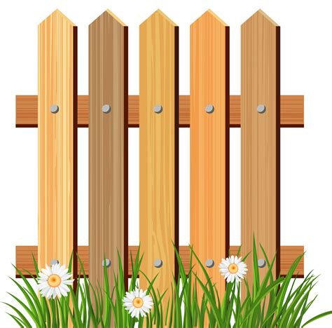 Flower Garden Fence Clipart / Picket fence synthetic fence gate, high resolution, angle, outdoor ...