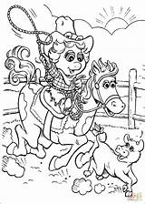 Cowgirl Coloring Pages sketch template