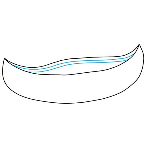 How to Draw a Canoe - Really Easy Drawing Tutorial | Drawing tutorial easy, Canoe, Drawings