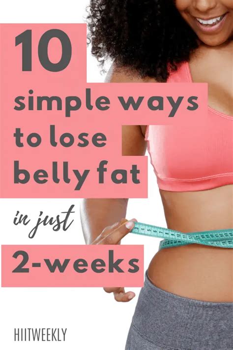 How To Lose Belly Fat In 2 Weeks Easily With These 10 Tips | HIIT WEEKLY