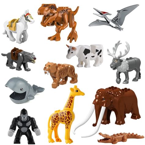 Aliexpress.com : Buy Animal Building Blocks Brick Mammoth Orangutan ...