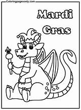 Mardi Gras Crown King Crocodile Coloring Page  Free Printable sketch template