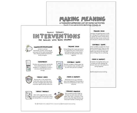 Double Pack: Family Therapy Resources + Meaning Making Activities for Kids during COVID-19 ...