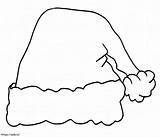 Santa Hat coloring Page sketch template