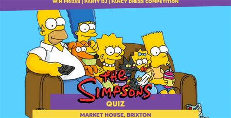 The Simpsons Quiz | Brixton, London Quiz Night Reviews | DesignMyNight