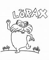 Dr Seuss Lorax Coloring Page sketch template