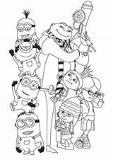 Coloring Minion Pages Print Minions Color Sheet Kids Drawings Template  sketch template