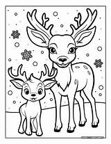 Reindeer Coloring Pages Free Printables  Superstar Worksheets sketch template