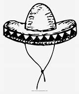 Sombrero Coloring Page  Free Transparent Clipart ClipartKey sketch template