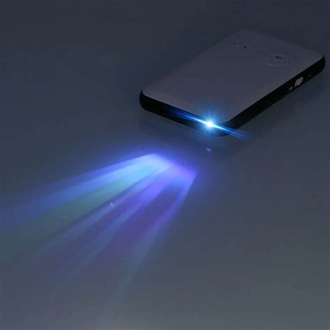 5000 mah battery mini pocket projector DLP home travel wireless ...