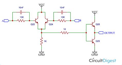 Circuit Diagram Of Not Gate Using Transistor Xor Gate Transi