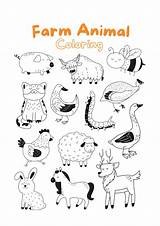 Free Farm Animal Coloring Pages sketch template