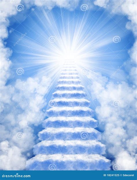 Stairs Made Of Clouds To Heaven Stock Image - Image: 18241525