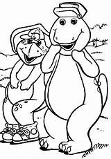 Barney & Bj Coloring Page  Free Printable Pages sketch template
