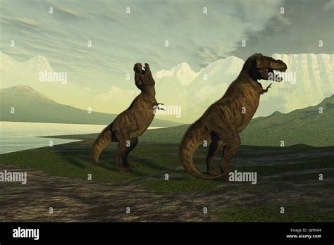 T rex roar hi-res stock photography and images - Alamy