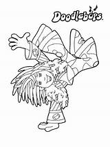 Doodlebops Coloring Pages sketch template