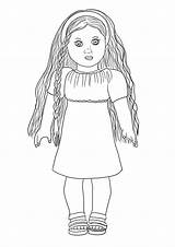 American Girl Doll Coloring Pages sketch template