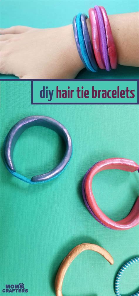 Hair Tie Bracelet DIY - Make a Hair Tie Holder * Moms and Crafters