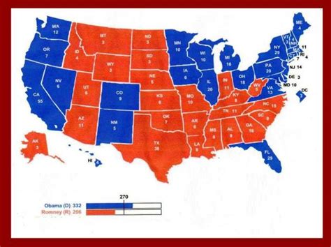 2012 Electoral Map | The Liberty Tree