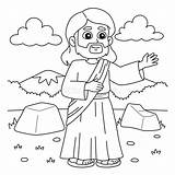 Christian Jesus Preaching Coloring Page For Kids Stock Vector  sketch template