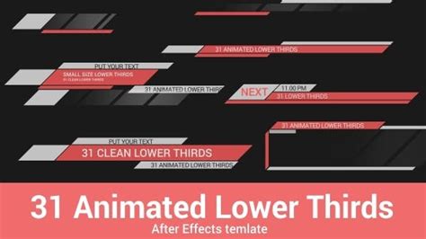 31 Animated Lower Thirds Download Rapid Videohive 10272310 After Effects