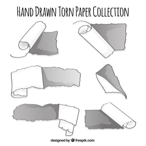 Free Vector | Hand drawn ripped paper collection