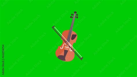 Music theme 4K animation with green screen background,musical notes melody music chroma key ...