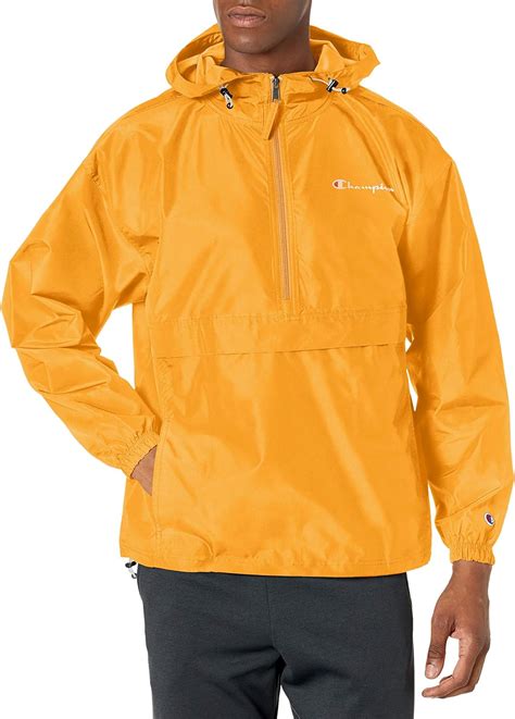 Champion Men's Packable Jacket, C Gold, Large : Amazon.co.uk: Sports ...