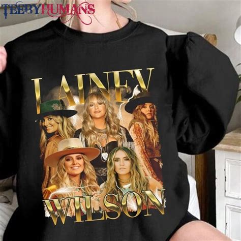 Lainey Wilson Vintage 90S Country With A Flare Tour 2023 Dates Merch Trippy Peach T-Shirt Unisex ...