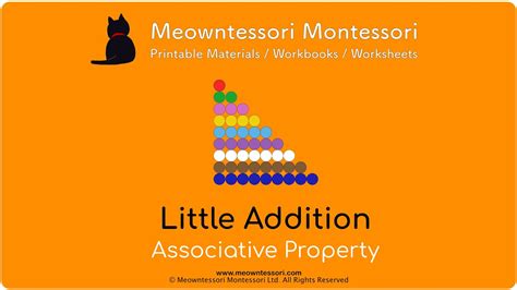 Montessori Little Addition: Associative Property Lesson - YouTube