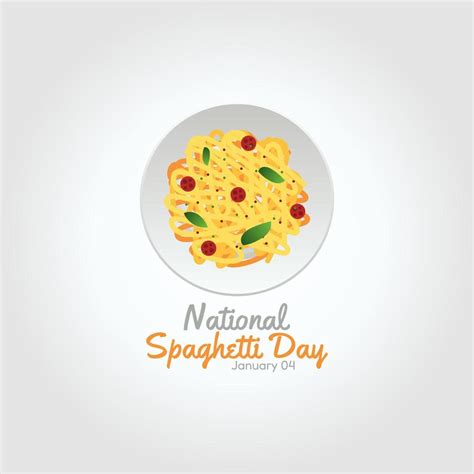 vector graphic of national spaghetti day good for national spaghetti day celebration. flat ...