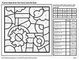 Find The Slope Given Two Points  Color By Code / Coloring Pages Farm sketch template