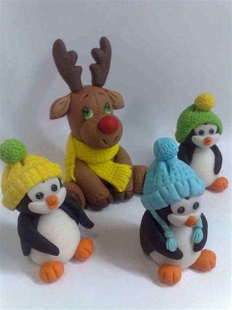 50 easy to try diy polymer clay christmas design ideas (28) | Polymer clay christmas, Polymer ...