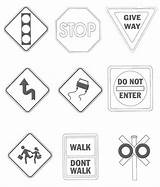 Free Road Signs coloring Page  Download Print Or Color Online For sketch template
