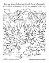 Free Colorado Rockies Coloring Page sketch template