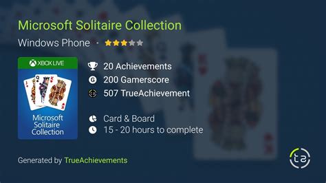 Microsoft Solitaire Collection (WP) Achievements | TrueAchievements